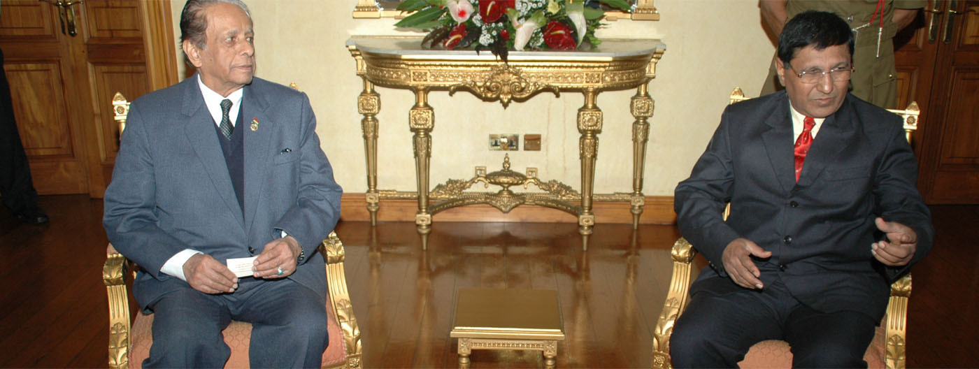Our Chairman with Prime Minister of Mauritius - Aniruddh Jagannath